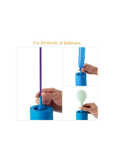 Mufunye Mavi Ev Elektrikli Balon Pompa, Portatif Sessiz Fonksiyonlu 220v Avrupalı Şarj, 2 Uçlu Balon Şişirici