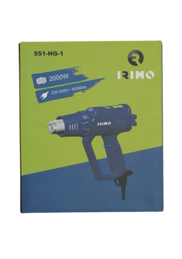 İrimo 551-HG-1 Ayarlanabilir Sıcaklık Kontrolüne Sahip 2000 W Isı Tabancası