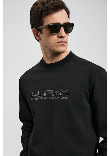 Lufian Luther Siyah Erkek Sweatshirt 112030171 Siyah