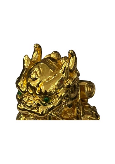 Suntek Çin Kirin Heykeli Geleneksel Heykel Masaüstü Restoran 7.11cmx7.11cmx8.89cm