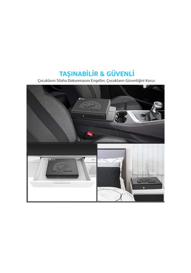 Mühlen Gunsafe 15D Dijital Şifreli Taşınabilir Çelik Silah Kasası