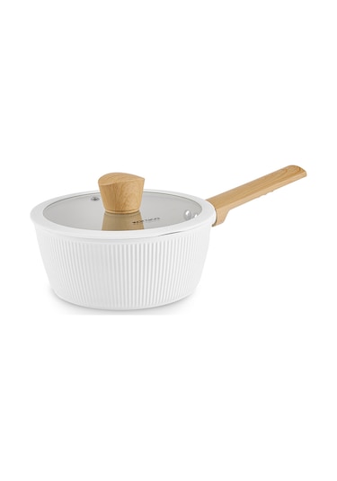 Karaca X Refika Swiss Crystal Purelıne İndüksiyon Tabanlı Servis Gereçli 12 Parça Tencere Seti Almond Cream Bej