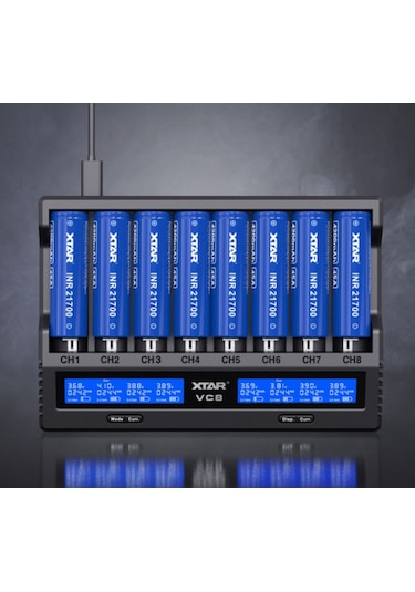 Xtar VC8 Taşınabilir Pil Şarj Cİhazı
