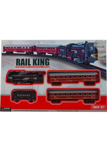 Oyuncak Tren Klasik Tren Işıklı 18 Parça
