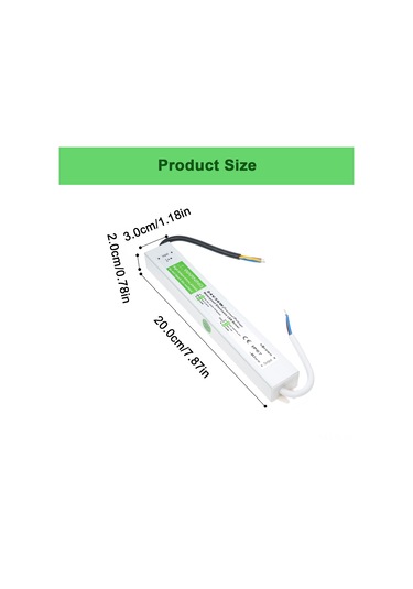 Lemestar 24v 36w Ip67 Dış Mekan Su Geçirmez Led Şalter Lambı Trafo - Kısa Devre Aşırı Yük Aşırı Gerilim Korumalı Ac90-250v Giriş