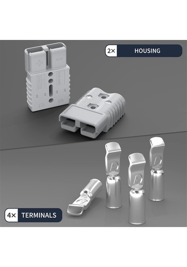 Xurunkeji 175 Amper Akü Hızlı Bağlantı/çıkartma Konnektörü, Araba Vinç Römork İçin Kablo Demeti Fiş Konnektör Kiti