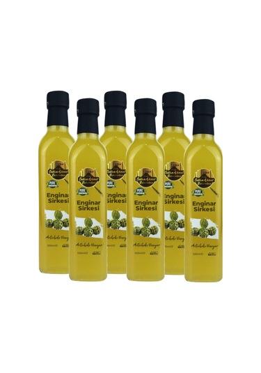 Enginar Sirkesi %100 Katkısız Doğal 6x500 Ml Özel Üretim
