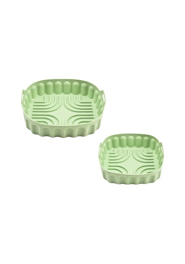 Xurunkeji Adet Air Fryer Silikon Fırın Tepsisi Yeniden Kullanılabilir Kare Air Fryer Tava Silikon Kalıp Mikrodalga Pedleri Pişirme Matı Tencere Tepsisi, E Yeşil Xurunkeji Adet Air Fryer Silikon Fırın Tepsisi Yeniden Kullanılabilir Kare Air Fryer Tava Silikon Kalıp Mikrodalga Pedleri Pişirme Matı Tencere Tepsisi, E Yeşil