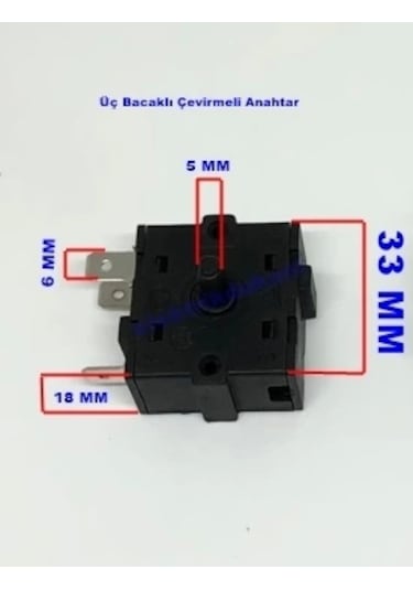 Ender 3 Bacaklı Çevirmeli Anahtar