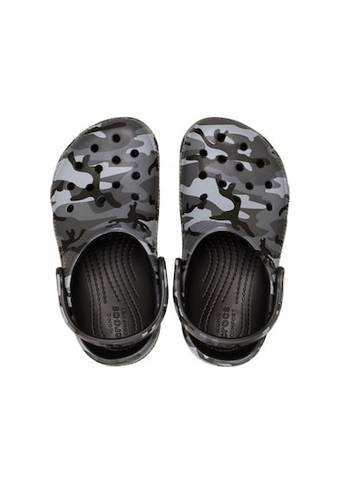 Crocs Classic Camouflage Çocuk Terlik Siyah