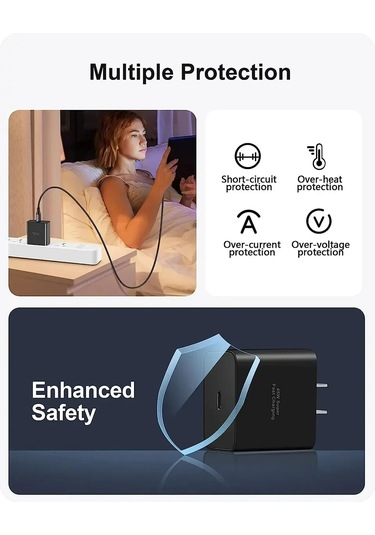 Samsung Uyumlu İçin 45w Hızlı Şarj Usb C Şarj Pd Hızlı Şarj 3.0 Duvar Şarj İçin Galaxy Eu 1m And Cable