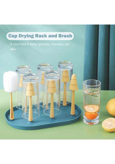 Kupa Kurutma Rafı Ve Fırça Şişe Kurutma Tutacağı Cam Tutucu Raf Kupa Tutucu Şişe Kurutma Tutacağı Kupa Depolama Rafı Mavi Kupa Kurutma Rafı Ve Fırça Şişe Kurutma Tutacağı Cam Tutucu Raf Kupa Tutucu Şişe Kurutma Tutacağı Kupa Depolama Rafı Mavi