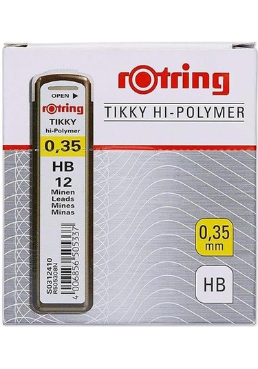 Rotring Siyah Kalem Ucu 0.35 Mm Hb Uç Min 10'lu Paket