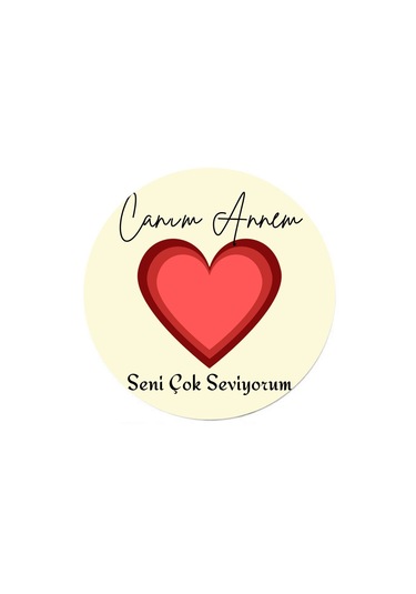 Canım Annem Tasarımlı Mdf İkili Bardak Altlığı Anneler Günü Hediyesi Çok Renkli