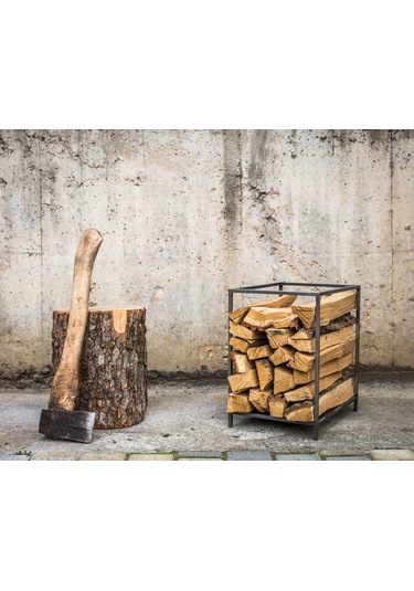 Odunluk Metal Dekoratif Odun Taşıma Kovası
