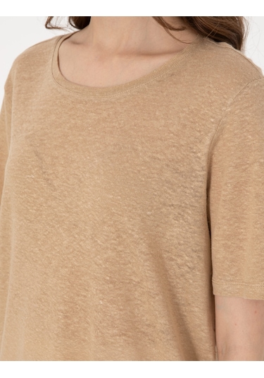 Pierre Cardin Kadın Bej Tişört 50306229-vr011 Bej
