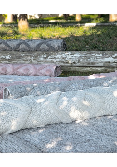 Silva Antrasit Halı Yıkanabilir Halı Balkon Halısı Oturma Odası K Antrasit