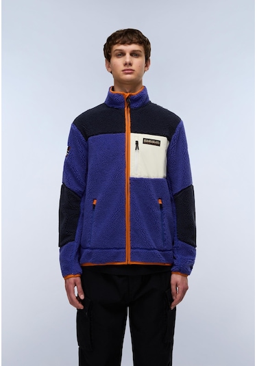 Napapijri Yupik Fz 3 Erkek Tam Fermuarlı Polar-30414 Mavi