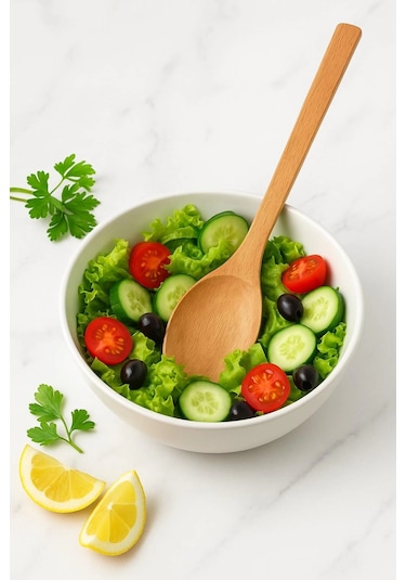 Ahşap Yemek Hazırlık Kaşığı 27 Cm
