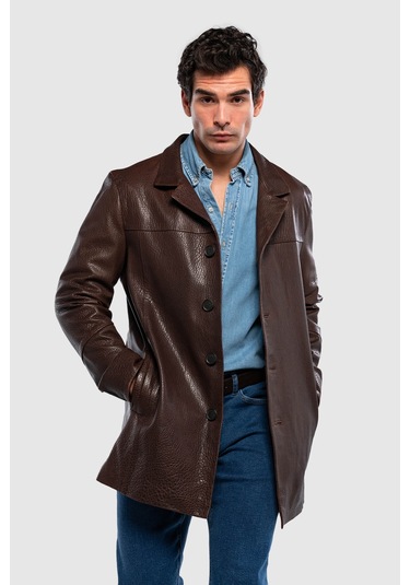 Tamer Tanca Erkek Hakiki Deri Viski Jumbo Mont 616 2027-1 Erk Derımont Sk25/26 Vıskı Jumbo Kahverengi
