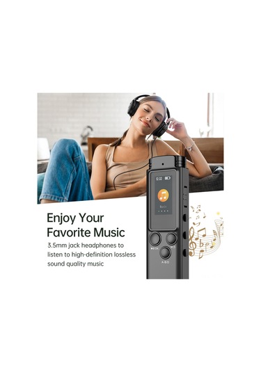Teltree K96 Dijital Ses Kaydedici: 8gb Dahili Hafıza, Renkli Tft Ekran, Yüksek Kaliteli Kayıt, Şarj Edilebilir Pil