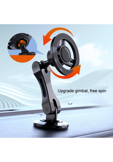 Magsafe Araba Manyetik Döner Ayarlanabilir Cep Telefonu Tutucu Mavi