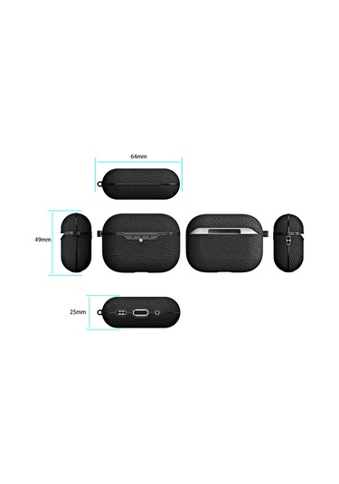 Apple Airpods Pro 3 Kılıf Deri Tarzı Silikon Case 03 Turuncu