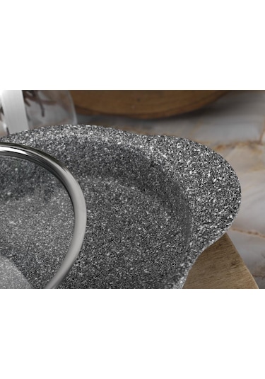 Taç Granit Plus Silikon Saplı 3lü Gri Sahan Seti Tac-3182