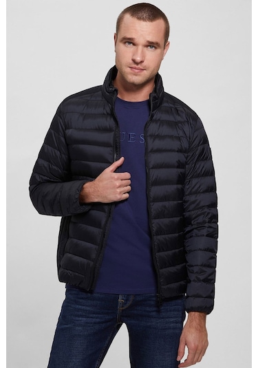 Guess Erkek Şişme Mont Lacivert