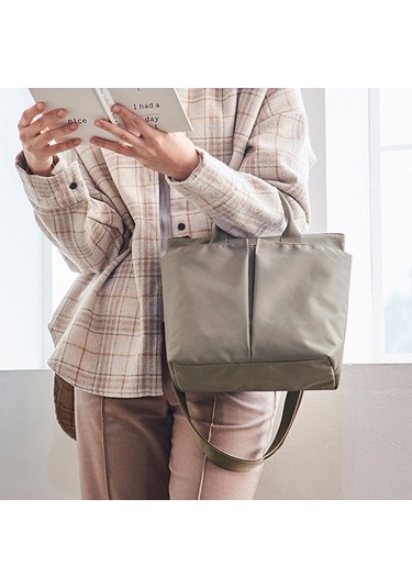 Novahub Çift Fonksiyonlu Evrak Çantası Omuz Çantası, Büyük Kapasiteli Bilgisayar Çantası, Haki/siyah Siyah