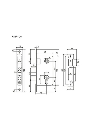 Nora-m Gömülü Kilit 120 Nora-m İç Ve Dış Kapılar İçin 143609741 Zirveli