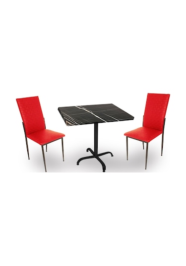 Beymobilya Bahçe Ve Balkon Masa Takımı Indigo Werzalit Kare - Gözde 2Li (80X Beyaz