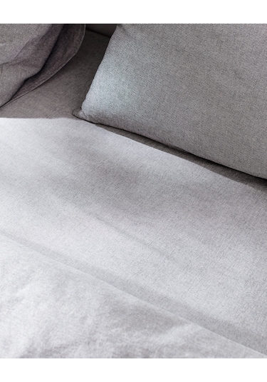 Madame Coco Nuage Tek Kişilik %100 Pamuk İpliği Boyalı Nevresim Takımı - Antrasit Gri