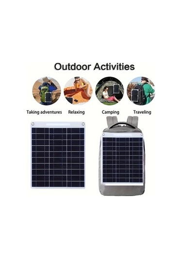 Xuweiwei Stil 2 1 Adet Yüksek Verimli Tasinabilir Günes Paneli Sarj Cihazi 2 Usb Cikisi Usb C Pd 10w Kampçilik Doga Yürüyüsü Için