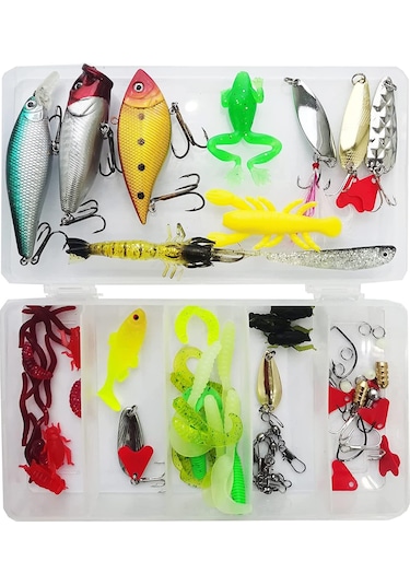 Valkyrie 78 Parça Rapala Jig Sahte Olta Yem Ve Aksesuar Seti Tatlı Ve Tuzlu Su Uyumlu