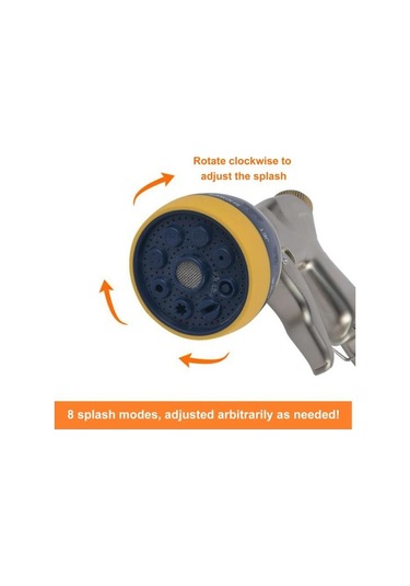 Su Püskürtme Memesi Yüksek Basınçlı Sızdırmaz Ergonomik Saplı Paslanmaz Evrensel Su Hortumu Memesi