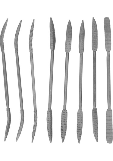 Maiyame 8 Adet 8 İnç Çift Uçlu Çelik Çeliği Freze Seti - Hızlı Taşlama, Polishing Ve Gravür İşleri İçin Dayanıklı