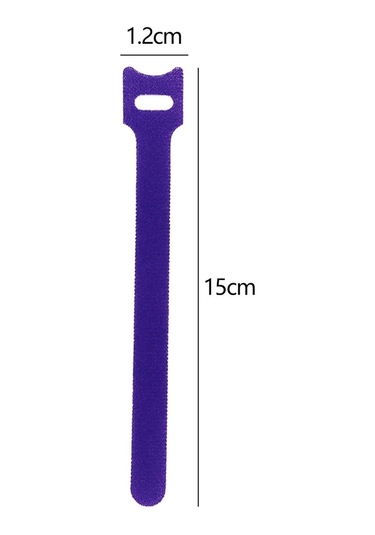 Homyl 50 Parça Serbest Bırakılabilir Kablo Bağları Mor