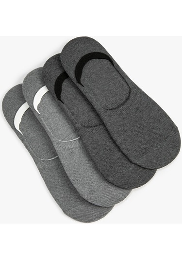 Koton Babet Çorap Seti 4'lü Gri 4wam80263aa 4WAM80263AA031 Gri