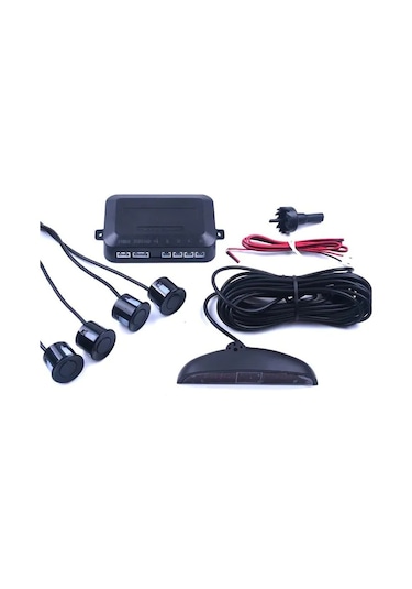 Dijital Ses  İkazlı 4 Sensörlü Ekranlı Araç Park Sensörü