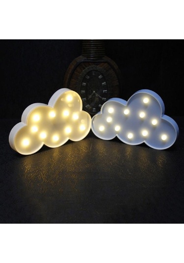 1 Adet Güzel Beyaz/mavi Bulut Led Gece Sıcak Lamba Çadırı Çocuk Odası Dekorasyonları İçin Güzel Hediyeler Mavi