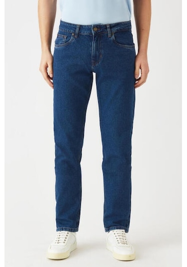 Bisse Erkek 5 Cep Jean Pantolon LACİ PNJ22K22205_D39 Lacivert