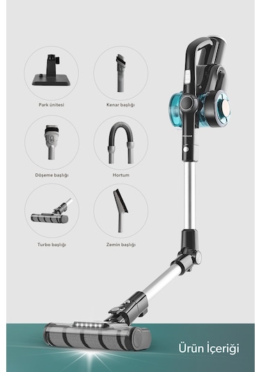 Homend Dustrider 1264H Şarjlı Başlıklı Dikey Süpürge