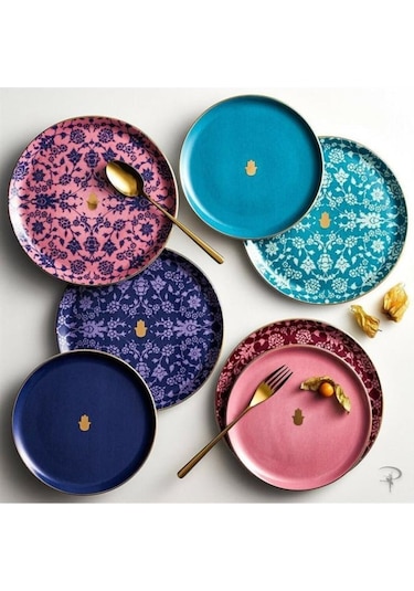 Porland Glamorous 4'lü Düz Tabak Seti 24 Cm N11.20244