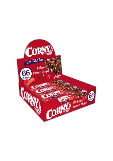 Corny Kakao Kırmızı Meyve Tam Tahıl Bar 12 x 17 G