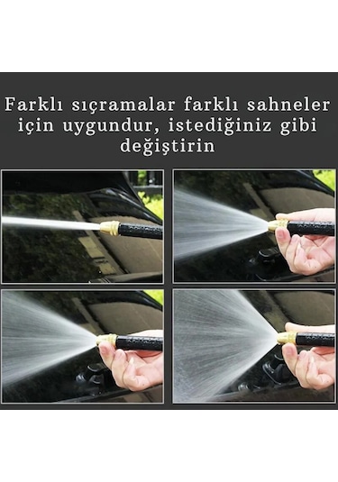 Techtic Yüksek Basınçlı Ayarlanabilir Köpük Hazneli Su Tabancası