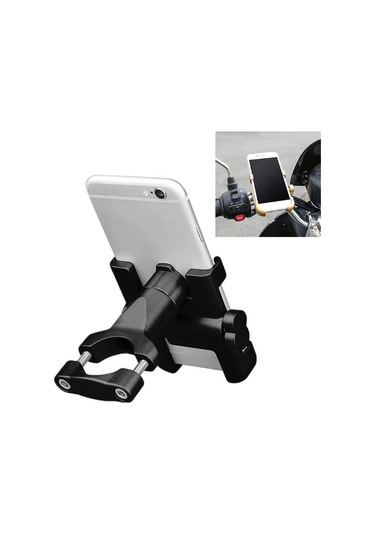 Alüminyum Gövdeli Gidon Bağlantılı Motosiklet Telefon Tutucu