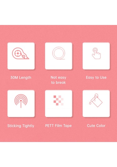 Symbee 30m Uzunlukta Büyük Kapasiteli Mx7830 Düzeltme Bandı - Pembe Renkli Öğrenci Stationery, Transparent Pet Filmiyle Pratik Düzeltme Gümüş