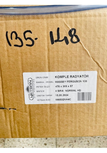 Massey Ferguson 135-148 4 Sıra Full Bakır Radyatör Yetsan