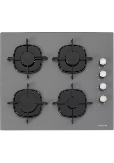 Silverline CS5335S01 60 CM Ankastre Ocak Gri